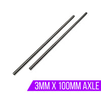 3mm x 100mm Axle (2 Pack)