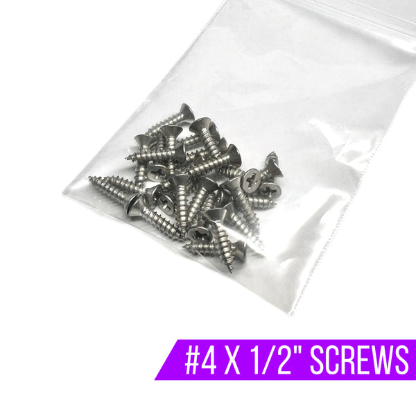 #4 x 1/2" Screws (25-Pack)
