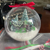 Witch Doctor Snow Globe Ornament