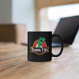 Technical T-Rex - Black mug 11oz
