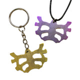 Titanium Rib Cage Charm - Necklace or Keychain Options