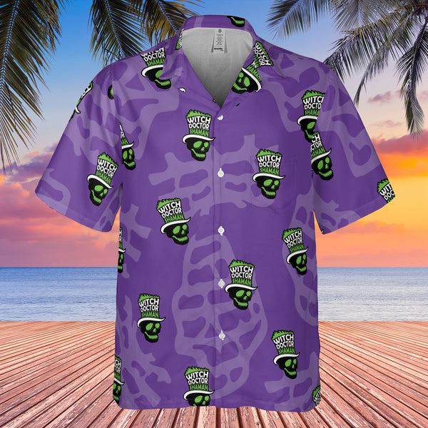 Hawaiian Shirt - Purple Logo Print (Adult Sizes)