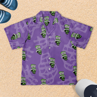 Hawaiian Shirt - Purple Logo Print (Youth Sizes)
