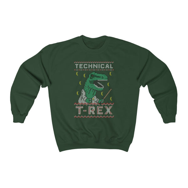 Technical T-Rex Ugly Sweater